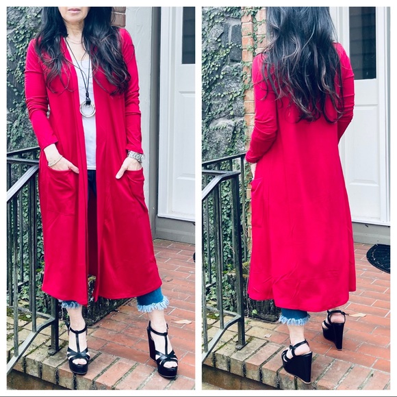 Fabulous open longline slouchy pockets cardigan - Picture 7 of 12